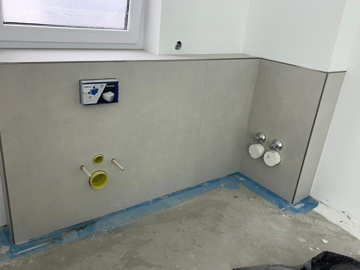 Vorwand für WC und Waschtisch